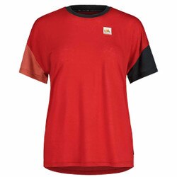 Maloja HongarM. Trail Tee Women's in Deep Sunset Multi